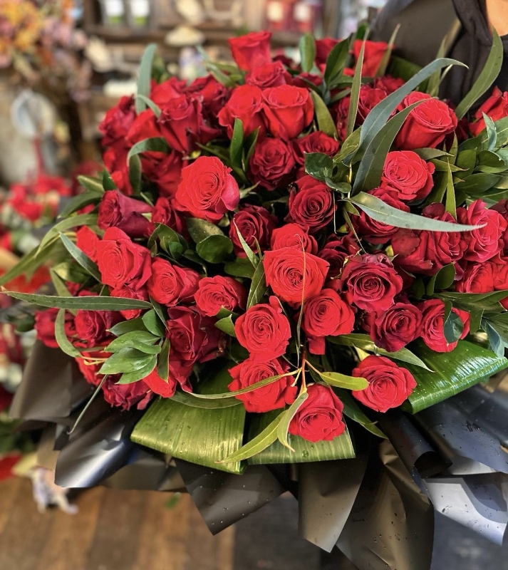 Hearts Desire Red Rose Bouquet