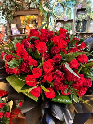 Hearts Desire Red Rose Bouquet