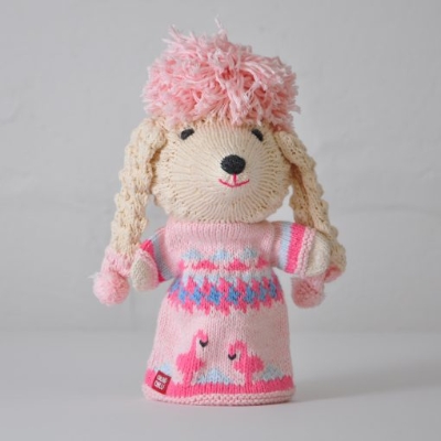 Pink Poodle Hand Puppet