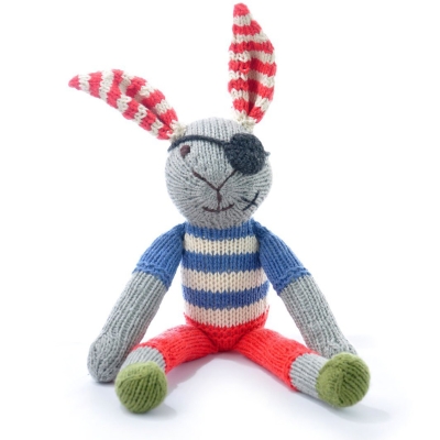 Pirate rabbit soft toy