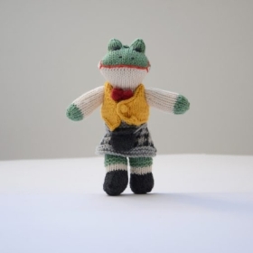 Toddler Frog Soft Toy in Kilt